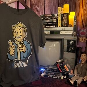 Official Bethesda Fallout Vault Boy Distressed T-Shirt